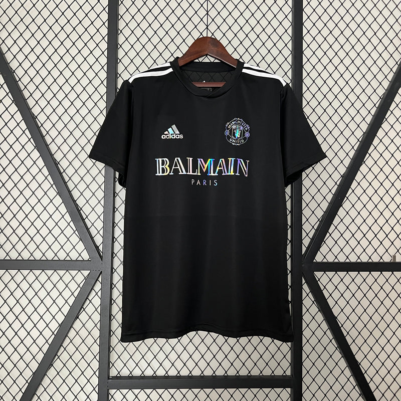 CAMISETA MANCHESTER UNITED EDICIÓN LIMITADA BALMAIN PARIS BLACK 24/25 HOMBRE