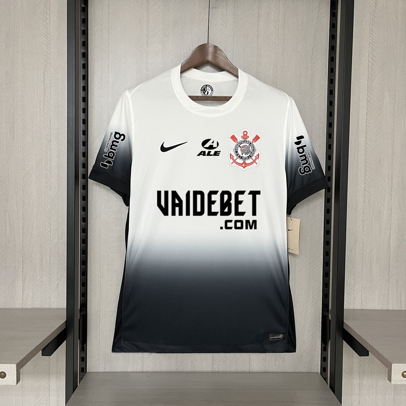 CAMISETA CORINTHIANS I TODOS LOS PATROCINADORES 24/25 HOMBRE