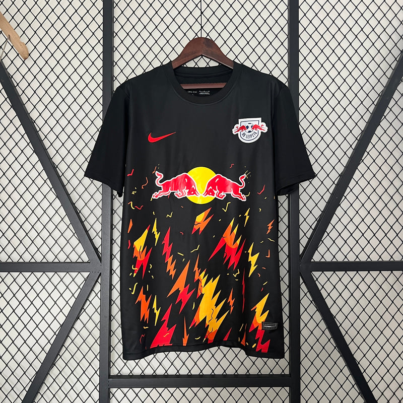 CAMISETA MASCULINA REDBULL LEIPZIG EDIÇÃO LIMITADA PRETA 23/24 