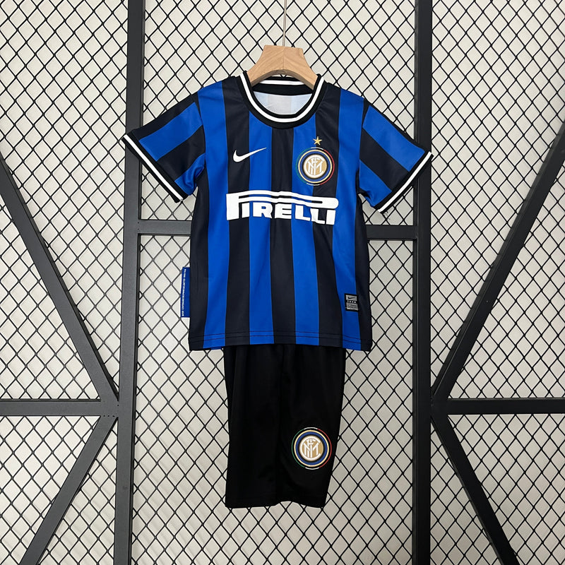 CAMISETA INTER DE MILAN I 09/10 CONJUNTO INFANTIL (RETRO)